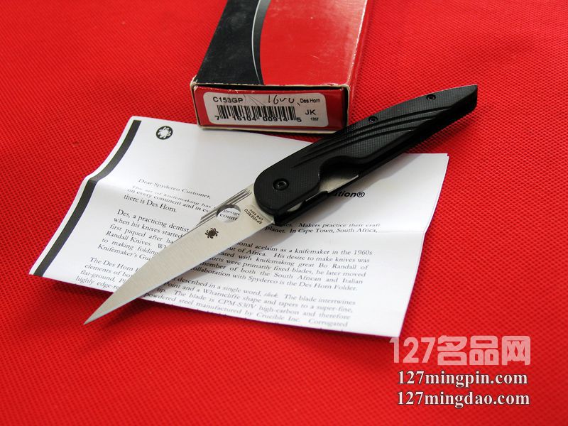 美国蜘蛛SPYDERCO C153GP  127名刀网