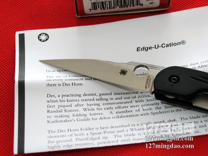 美国蜘蛛SPYDERCO C153GP  127名刀网
