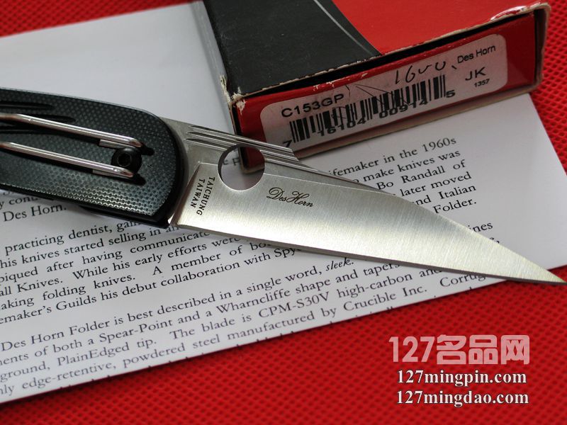 美国蜘蛛SPYDERCO C153GP  127名刀网