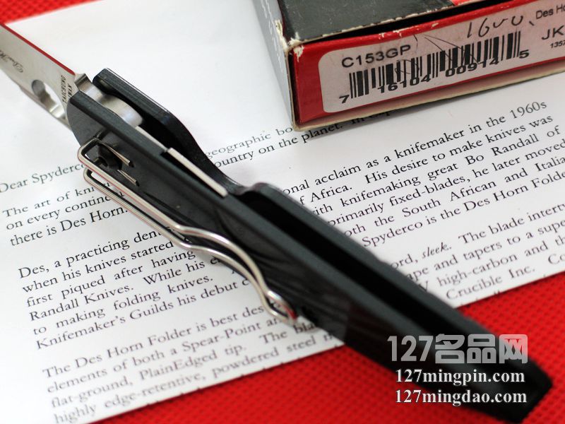 美国蜘蛛SPYDERCO C153GP  127名刀网