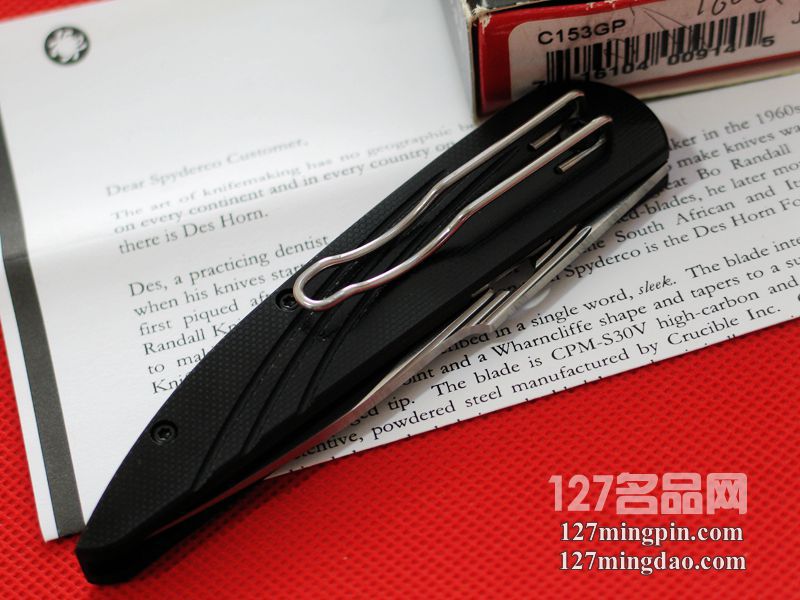 美国蜘蛛SPYDERCO C153GP  127名刀网