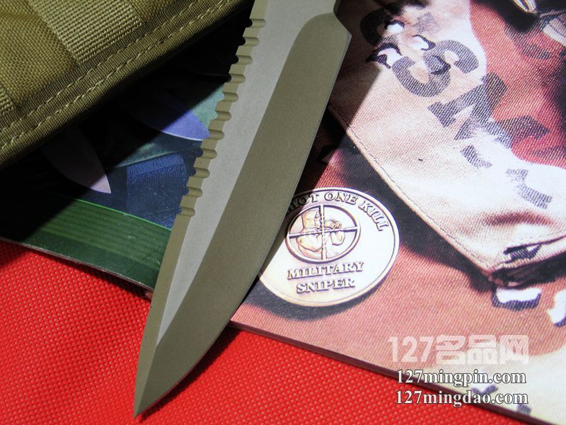 美国挺进者Strider MTSS 沙色涂层特战队专用刀