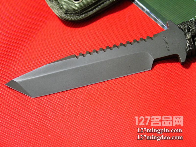 美国挺进者Strider BTSS 灰色涂层绳柄特战队专用刀