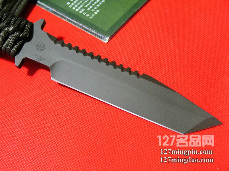 美国挺进者Strider BTSS 灰色涂层绳柄特战队专用刀