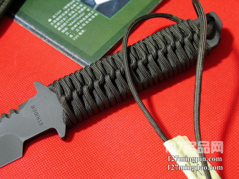 美国挺进者Strider BTSS 灰色涂层绳柄特战队专用刀