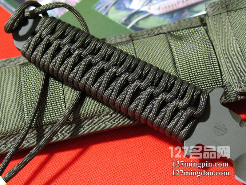 美国挺进者Strider BTSS 灰色涂层绳柄特战队专用刀