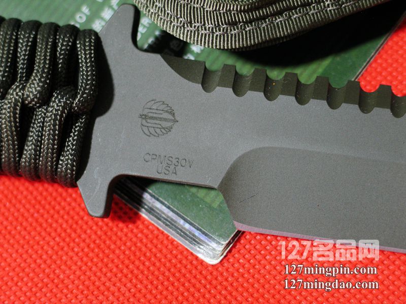 美国挺进者Strider BTSS 灰色涂层绳柄特战队专用刀