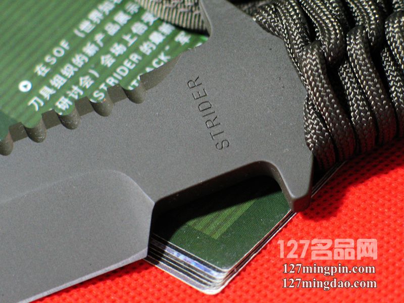美国挺进者Strider BTSS 灰色涂层绳柄特战队专用刀