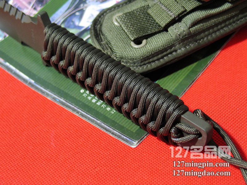 美国挺进者Strider BTSS 灰色涂层绳柄特战队专用刀