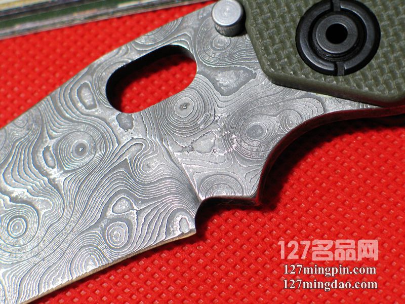 美国挺进者Strider DDC SNG大马士革手工签名版战术折刀