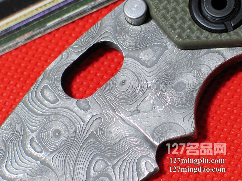 美国挺进者Strider DDC SNG大马士革手工签名版战术折刀