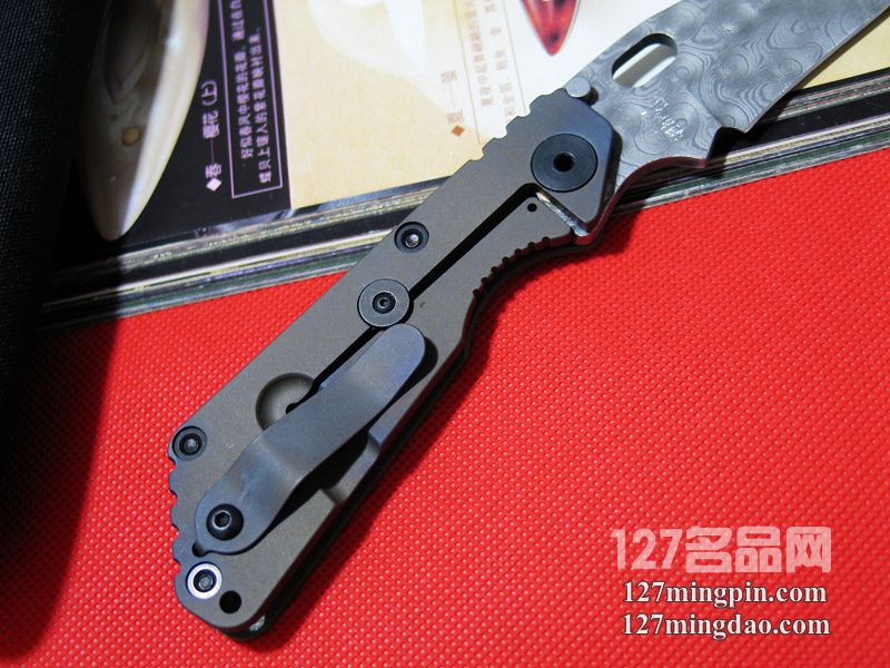美国挺进者Strider DDC SNG大马士革手工签名版战术折刀