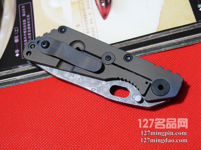 美国挺进者Strider DDC SNG大马士革手工签名版战术折刀