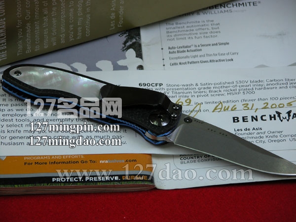 美国蝴蝶Benchmade 限量版经典690