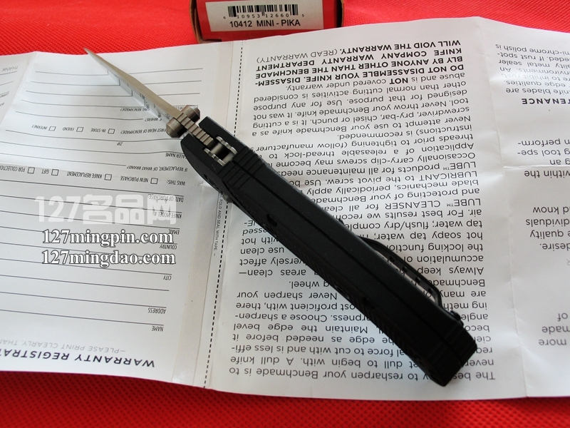 美国蝴蝶Benchmade 10412 随身折刀
