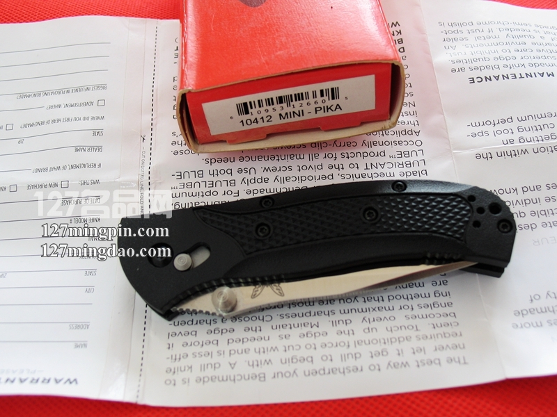 美国蝴蝶Benchmade 10412 随身折刀