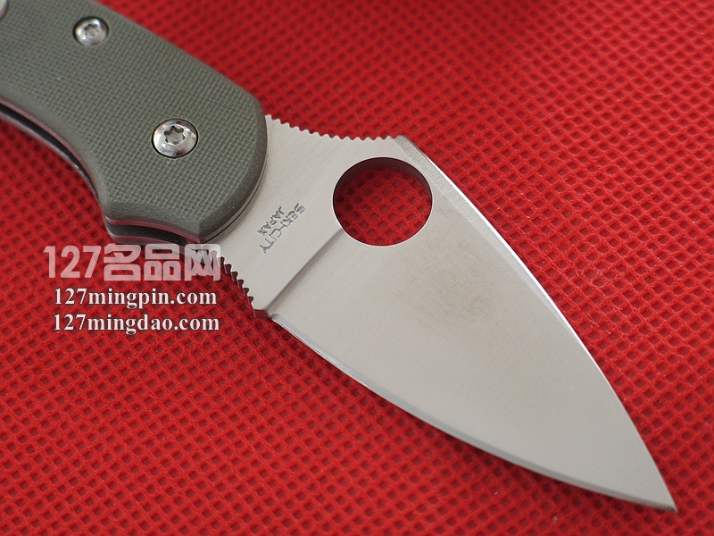 美国蜘蛛SPYDERCO C28GPFG小蜻蜓绿色柄  127名刀网