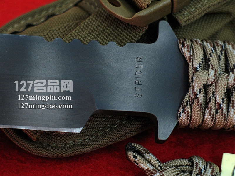 美国挺进者Strider BT 虎纹涂层迷彩柄战术刀