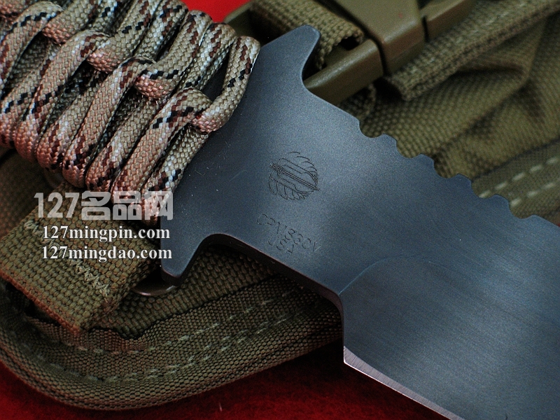 美国挺进者Strider BT 虎纹涂层迷彩柄战术刀