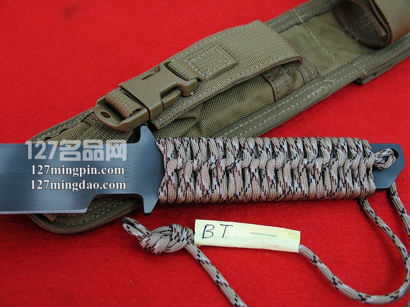 美国挺进者Strider BT 虎纹涂层迷彩柄战术刀