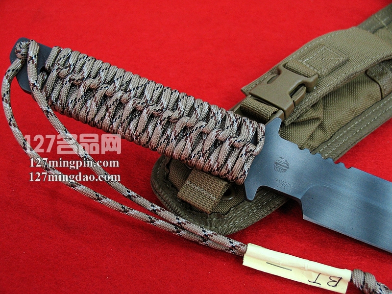 美国挺进者Strider BT 虎纹涂层迷彩柄战术刀