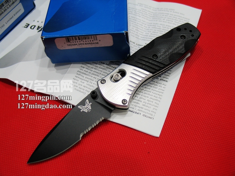 美国蝴蝶 Benchmade 586SBK M390钢助力快开刀