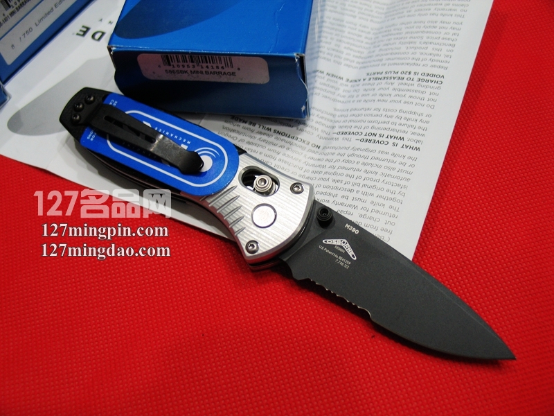 美国蝴蝶 Benchmade 586SBK M390钢助力快开刀