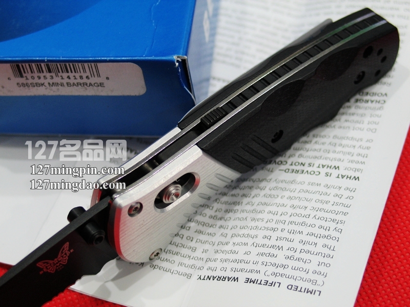美国蝴蝶 Benchmade 586SBK M390钢助力快开刀