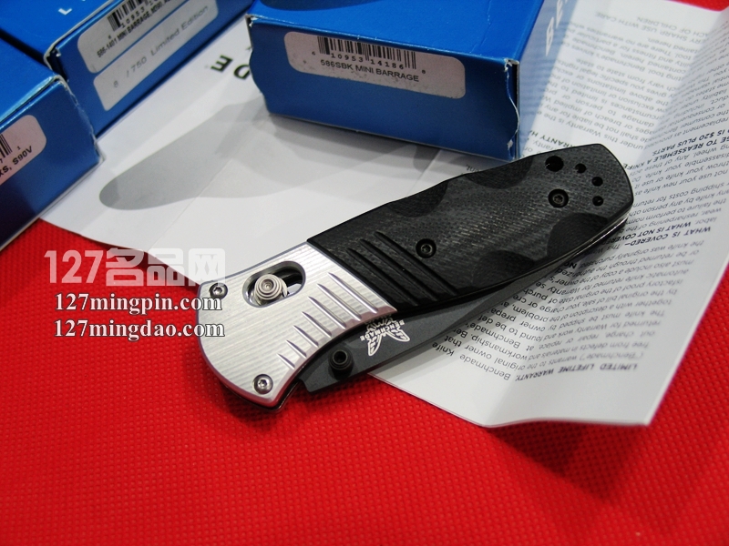 美国蝴蝶 Benchmade 586SBK M390钢助力快开刀