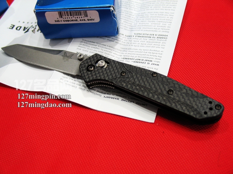 美国蝴蝶Benchmade 940-1 CPM-S90V钢碳纤维柄珍藏版