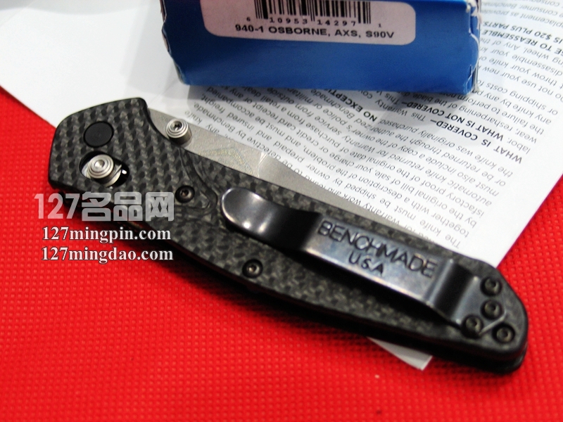 美国蝴蝶Benchmade 940-1 CPM-S90V钢碳纤维柄珍藏版