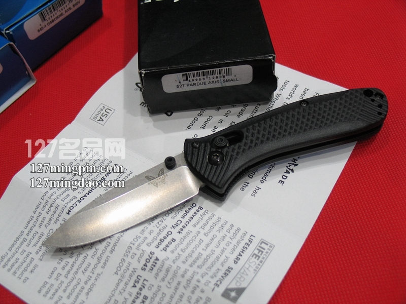 美国蝴蝶Benchmade 527石洗全刃