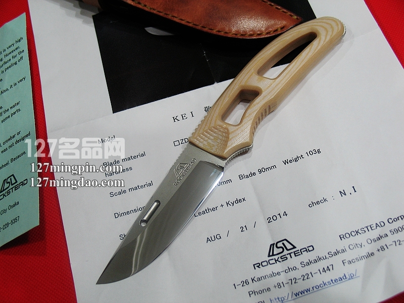 日本花田洋ROCKSTEAD KEI 敬 ZDP189钢 手工直刀