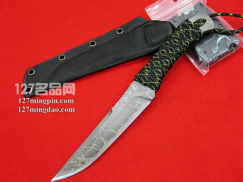 松田菊男KikuMatsuda KM-455 伞绳绕柄直刀