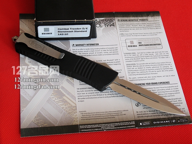 美国微技术 MICROTECH 142-10 战术恐龙双锋直跳