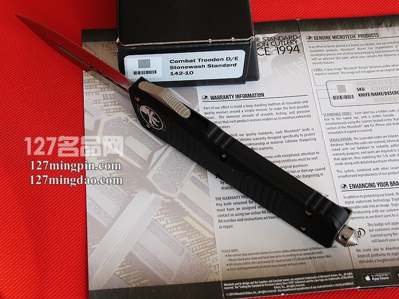 美国微技术 MICROTECH 142-10 战术恐龙双锋直跳