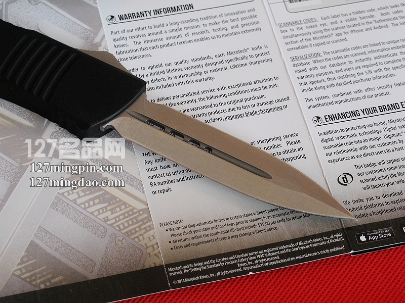 美国微技术 MICROTECH 142-10 战术恐龙双锋直跳