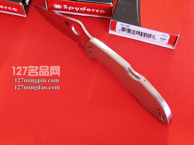 美国蜘蛛 SPYDERCO C11P 钢柄全刃折刀