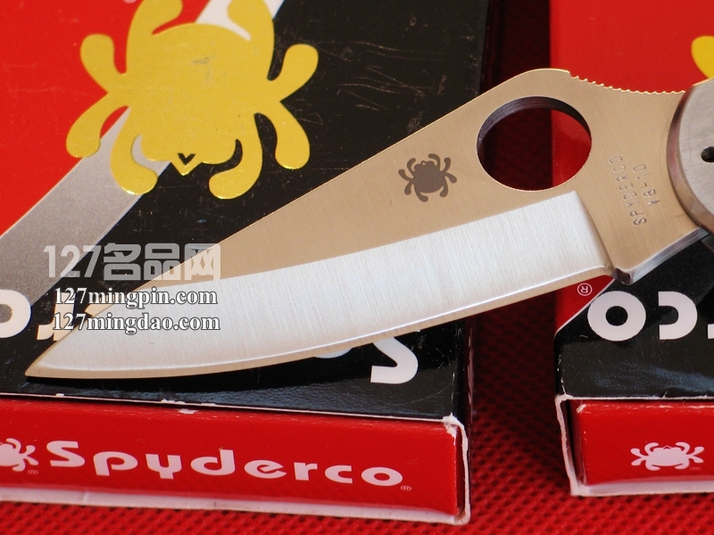 美国蜘蛛 SPYDERCO C11P 钢柄全刃折刀