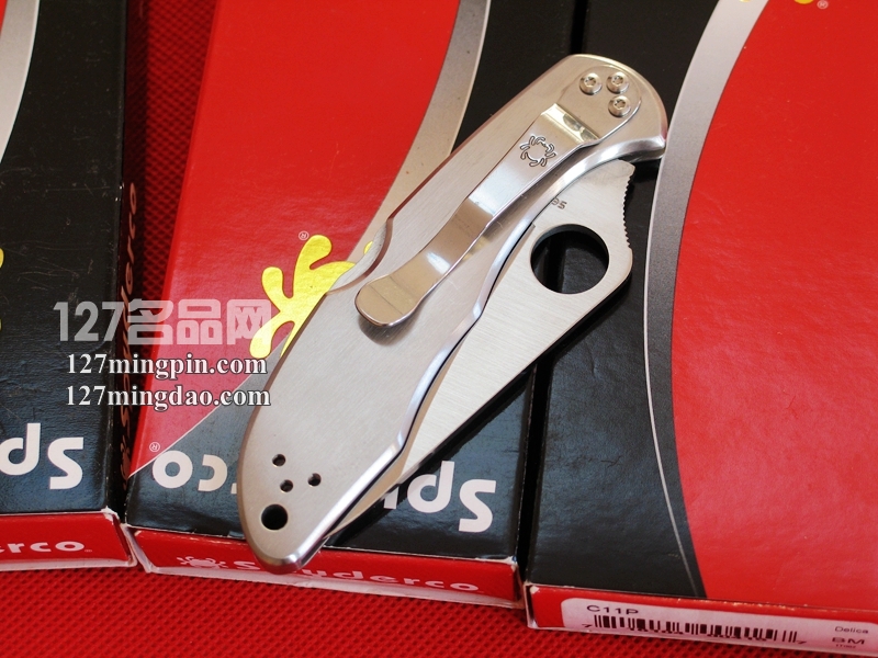 美国蜘蛛 SPYDERCO C11P 钢柄全刃折刀