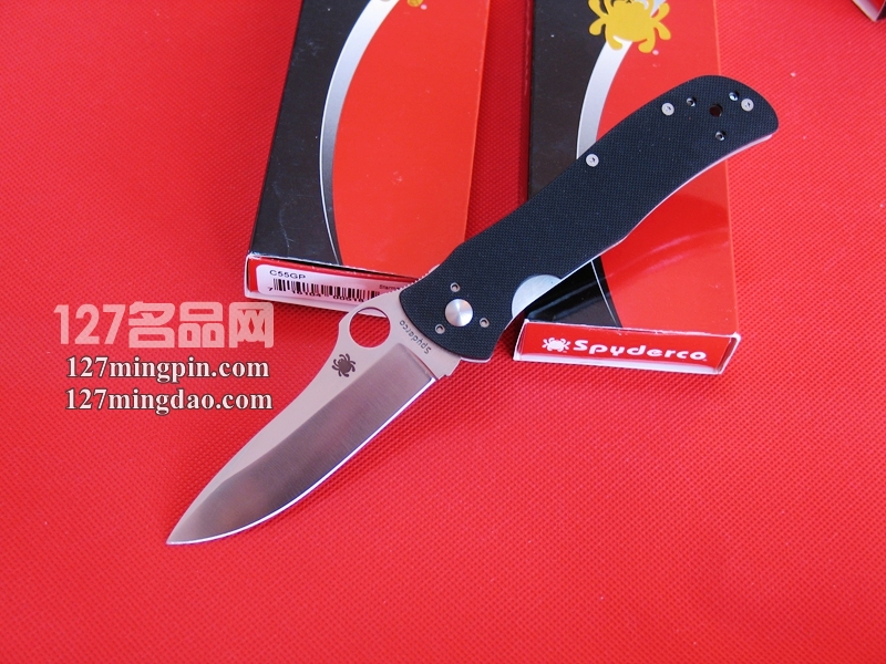 美国蜘蛛 SPYDERCO C55GP G10柄折刀