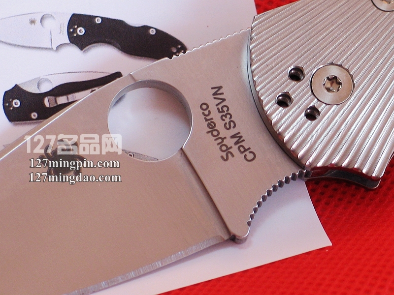 美国蜘蛛SPYDERCO C41TIFP5 钛柄经典折刀 