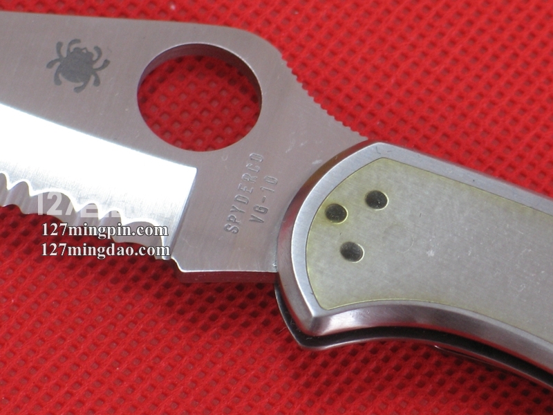 美国蜘蛛SPYDERCO C11S钢柄  127名刀网