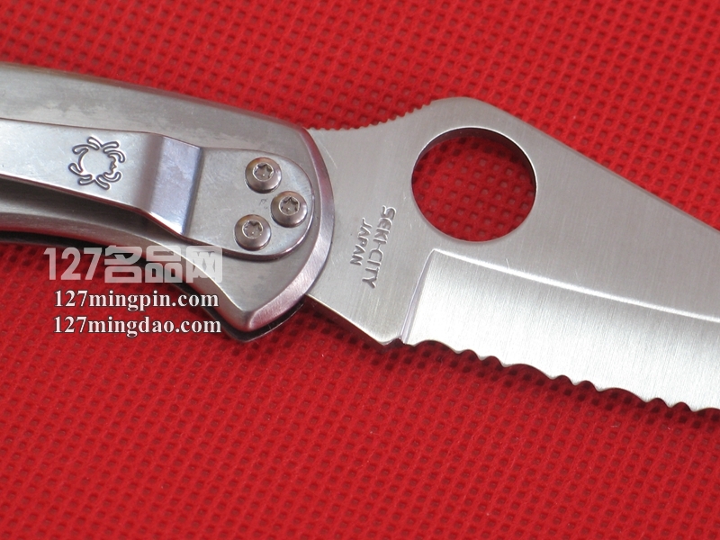 美国蜘蛛SPYDERCO C11S钢柄  127名刀网