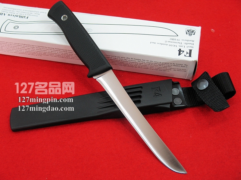 瑞典FK Fallkniven F4 福克尼文钢本色渔刀