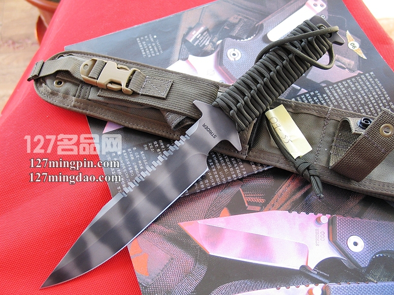 美国挺进者Strider D9-SS 军绿柄战术刀