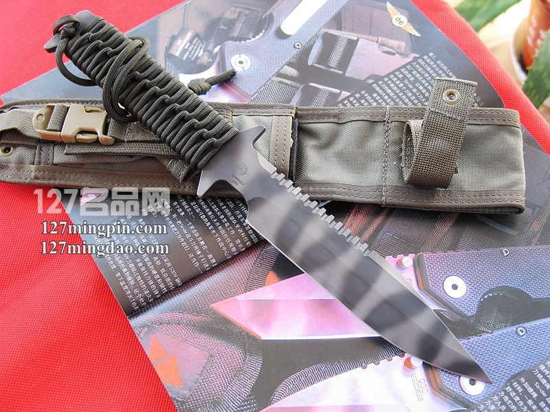 美国挺进者Strider D9-SS 军绿柄战术刀