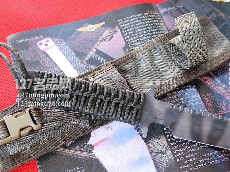 美国挺进者Strider D9-SS 军绿柄战术刀