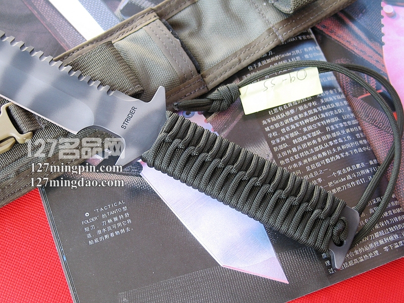 美国挺进者Strider D9-SS 军绿柄战术刀