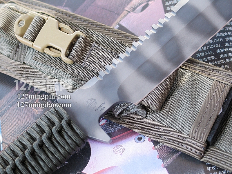 美国挺进者Strider D9-SS 军绿柄战术刀